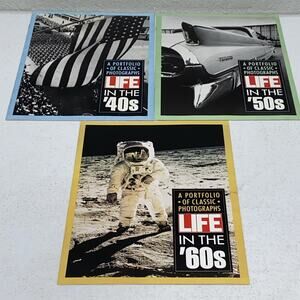 VTG LIFE Magazine Lot Of 3 Portfolio of Classic Photographs 1940's 1950's 1960's